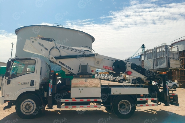 Автовышка WANBANG GKS36 на шасси ISUZU 4Х2 дв 139kw высота подъёма 36м гп корзины 400кг, дополнительные опции. Фото 3