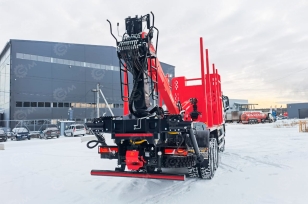 Сортиментовоз cо статичной консолью на шасси Shacman 6×6 двускат	X3000 дв 430 л.с. кму ВМ10-86. Фото 4
