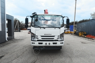 Бортовой грузовик ISUZU 4x2 гп 6т дв 139кВт c кму UNIC URV505 гп 5т 5 секций стрела 13,14 м кузов 6000*2450*550мм задние аутригеры спальник люлька. Фото 2