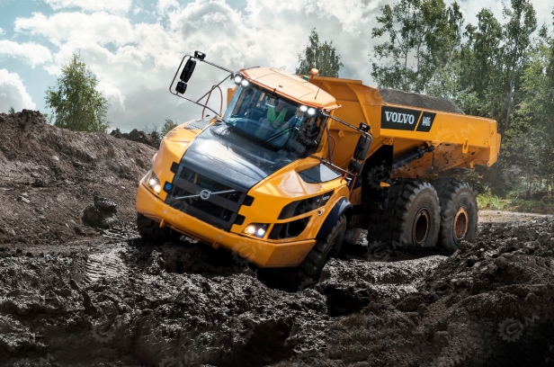 Шарнирно-сочлененный самосвал VOLVO A40 гп 39 тонн. Фото 4