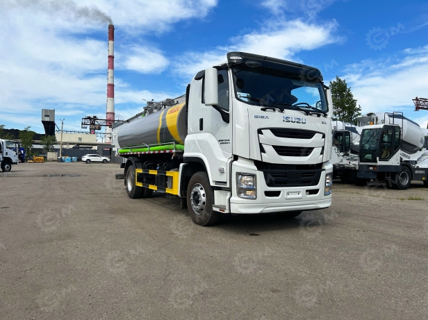 Ассенизатор (вакуумная машина) на шасси ISUZU 4x2 дв 177kw бочка 16м3 насос XD-360 360м3ч. Фото 16