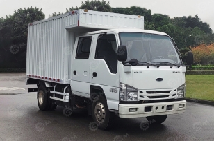 Фургон промтоварный на шасси ISUZU 4х2 электрический	дв 110 kw двойная кабина фургон 3245×1850×1730. Фото 1