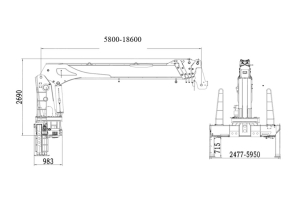 Бортовой грузовик ISUZU 6x4 дв 221kw c КМУ VIGRUS SHS3005A гп 12т 5 секций стрела 18,3м, кузов 8500х2470х550, ямобур 400мм глубина бурения 8 метров, корзина. Фото 2