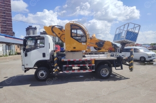 Автовышка Qingling на шасси ISUZU 4Х4 дв 139kw высота подъёма 30м. Фото 2