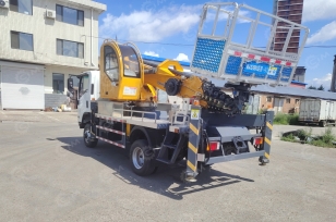 Автовышка Qingling на шасси ISUZU 4Х4 дв 139kw высота подъёма 30м. Фото 5