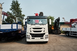 Бортовой грузовик ISUZU 6x6 дв 221kw c кму VIGRUS SHS3005A гп 12 тонн 5 секций, стрела 17,3м, кузов 6500мм, корзина. Фото 5