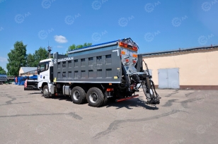 Комбинированная дорожная машина на шасси SHACMAN 6х4 дв 270 л.с. бункер 9м3. Фото 2