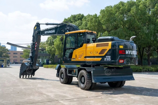 Экскаватор колесный HYUNDAI HW210 вес 21,9 т,  ковш 1м3. Фото 16