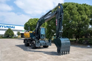Экскаватор колесный HYUNDAI HW210 вес 21,9 т,  ковш 1м3. Фото 15