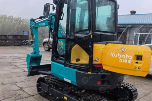 Мини-экскаватор Kubotа U30 с закрытой кабиной 3.8т, быстросъем. Фото 6