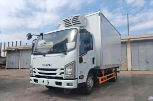 Фургон рефрижератор на шасси ISUZU 4х2 дв 107kw (фургон 4020х2100х2100, холодильная установка Carrier D5). Фото 1