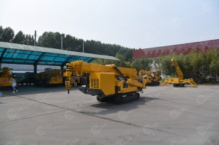Гусеничный кран-паук Jining Sitong	гп 10т, 6 секций, длина стрелы 24м, дизельный+питание 380В, пульт ДУ, корзина гп 200кг. Фото 3