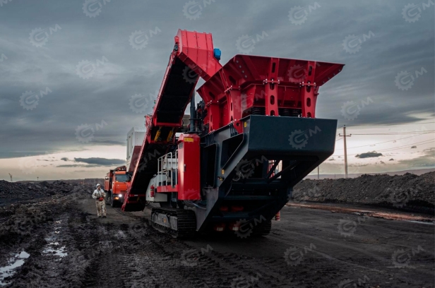 Мобильная роторная дробилка для каменного угля R430S DINGSHENG, фракция на выходе 50х50мм, производительность до 500 т/ч. Фото 5