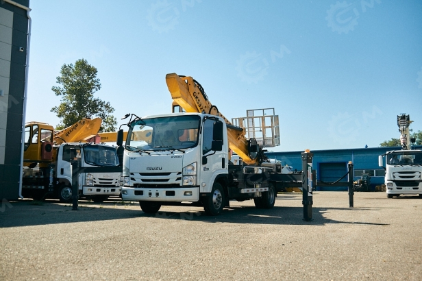 Автовышка VIGRUS GKS33 на шасси ISUZU 4Х2 дв 96kw высота подъёма 33м. Фото 9
