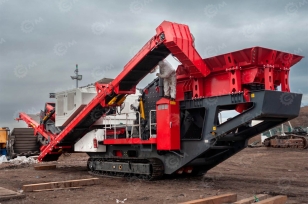 Мобильная роторная дробилка для каменного угля R430S DINGSHENG, фракция на выходе 50х50мм, производительность до 500 т/ч. Фото 1