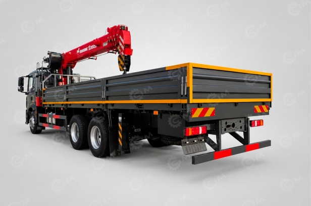 Бортовой грузовик HOWO 6x4 дв 330лс кму КМУ SUNHUNK S3005 гп 12т. Фото 4