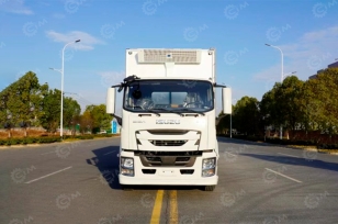 Фургон рефрижератор на шасси ISUZU 6x6 дв 382kw гп 20 тонн (фургон 7800х2600х2500) холодильная установка Carrier Citimax C1100, боковая дверь. Фото 3