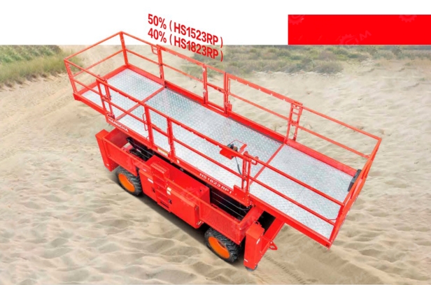 Ножничный подъёмник HANGCHA HS182RP рабочая высота 18,2м, электрический. Фото 2