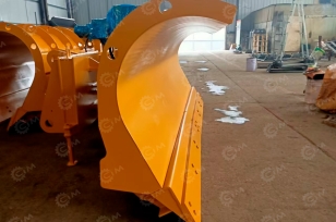 Поворотный гидравлический отвал к Фронтальному погрузчику Shandong SEM 636D. Фото 2