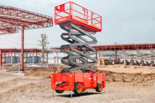 Ножничный подъёмник HANGCHA HS182RP рабочая высота 18,2м, электрический. Фото 1