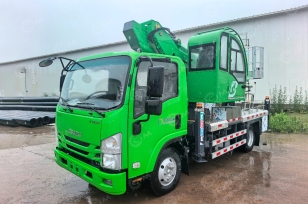 Автовышка WANBANG GKS24 на шасси ISUZU 4Х2 дв 96Kw. высота подъёма 24м гп 200кг рабочая площадка 3000×1000×1200мм. Фото 1