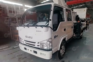 Автовышка VIGRUS GKS22 на шасси ISUZU 4Х4 дв 130Kw двойная кабина, высота подъёма 22м, с изоляцией люльки 1000В. Фото 3