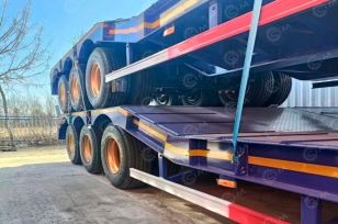 Полуприцеп-трал AMUR LYR9606TDP 15200х3000х3815, гп 70т, 3 оси, ССУ1400, закрытые колеса. Фото 6