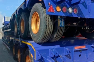 Полуприцеп-трал AMUR LYR9606TDP 15200х3000х3815, гп 70т, 3 оси, ССУ1400, закрытые колеса. Фото 7