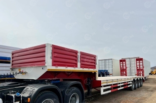 Полуприцеп-трал AMUR LYR9907TDP с уширителями 15200х3000(3500)х3475, гп 90т, ССУ 1400мм. Фото 3