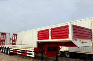 Полуприцеп-трал AMUR LYR9907TDP с уширителями 15200х3000(3500)х3475, гп 90т, ССУ 1400мм. Фото 4