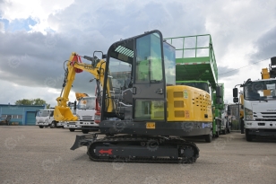 Мини-экскаватор RIPPA R350 с поворотной стрелой, дв Kubota V1505, 4 цилиндра с быстросъемом, двухканальный контур, дополнительная гидролиния. Фото 1