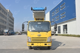 Автолестница на шасси ISUZU 4Х2 дв 150kw высота подъёма 45м. Фото 4