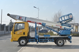 Автолестница на шасси ISUZU 4Х2 дв 150kw высота подъёма 45м. Фото 5