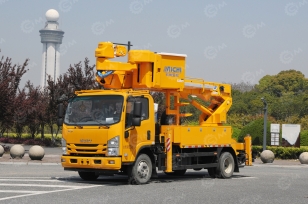 Автовышка AICHI HYL5083JGKQ60 на шасси ISUZU 4Х2 дв 139kw высота подъёма 16,7м, с электроизоляцией. Фото 2