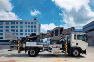 Автовышка NOVAS на шасси ISUZU 4Х2 дв 165kw высота подъёма 45м. Фото 1