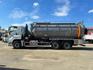 Илосос с размывом (каналопромывочная) на шасси ISUZU 6x4 дв 309kw бочка для сточных вод 15 м³, чистой воды 5м³ насос JUROP DL300 задняя крышка открывается, нержавеющий отражатель, насос PINFU255, ПДУ. Фото 2