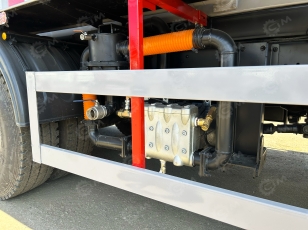 Илосос с размывом (каналопромывочная) на шасси ISUZU 6x4 дв 309kw бочка для сточных вод 15 м³, чистой воды 5м³ насос JUROP DL300 задняя крышка открывается, нержавеющий отражатель, насос PINFU255, ПДУ. Фото 23