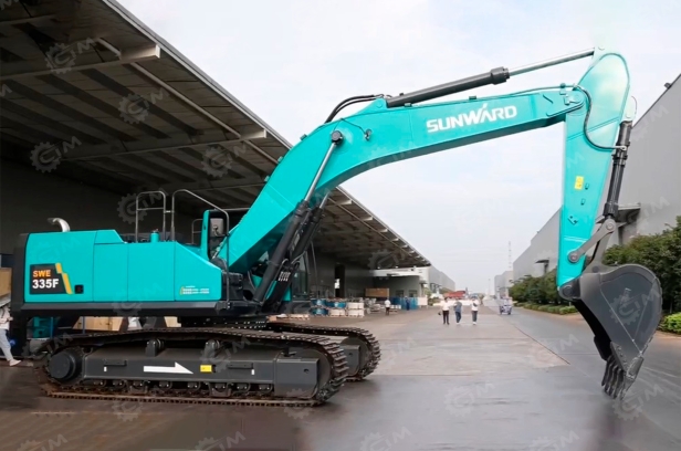 Экскаватор гусеничный SUNWARD SWE335F	с шириной гусеницы 910 мм, ковш 1.6м3. Фото 3