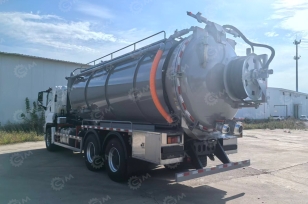 Илосос с размывом (каналопромывочная машина) на шасси ISUZU 8x4 дв 381kw бочка для сточных вод 20 м³, чистой воды 5м³ насос PVT400. Фото 1