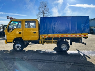 Бортовой грузовик ISUZU 4x4 дв 96Kw гп 2т двойная кабина кузов 3245х1850х400 с тентом под категорию B (новый интерьер кабины, серебряная металлическая краска). Фото 16